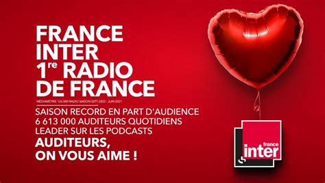 programme radio france inter aujourd'hui